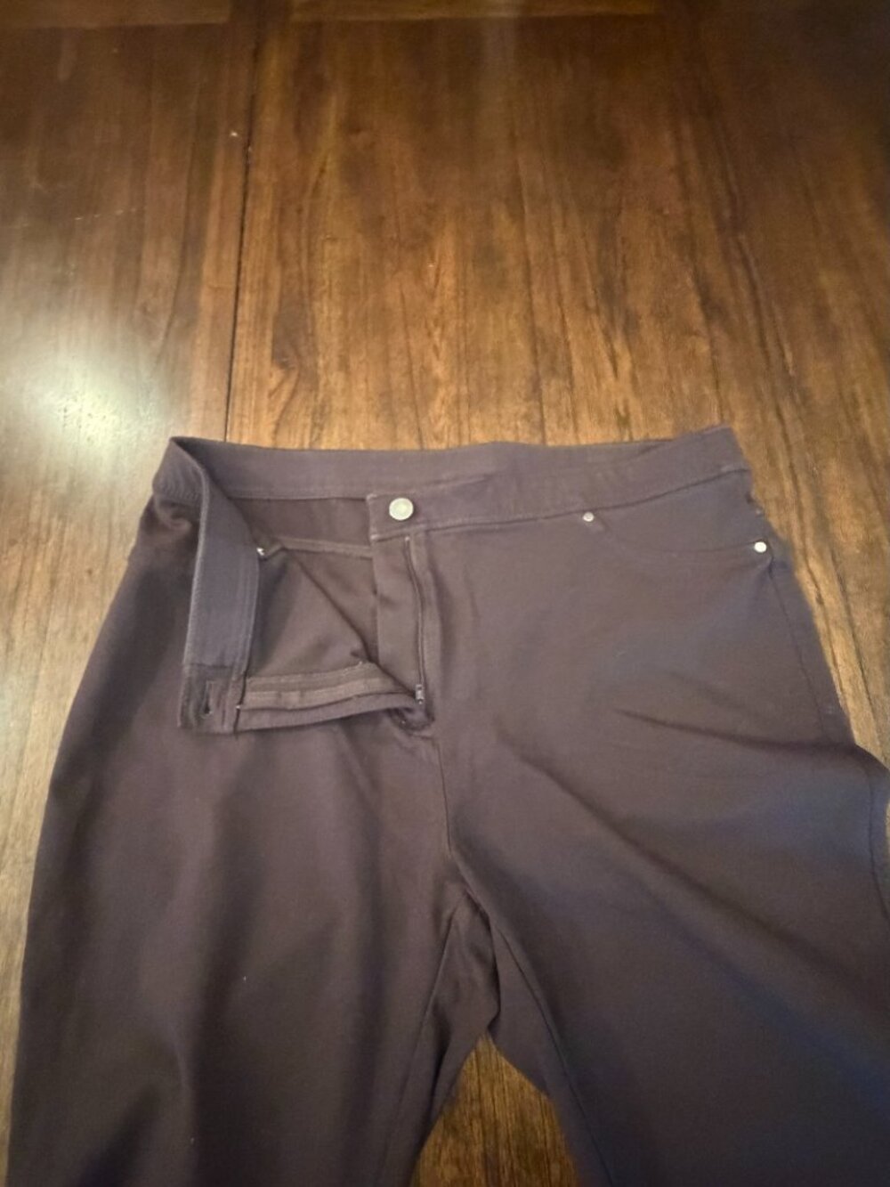 Chico's Women's Chocoloate Brown Stretch Pant Comfy, Neutral, Size Large - Picture 6 of 14